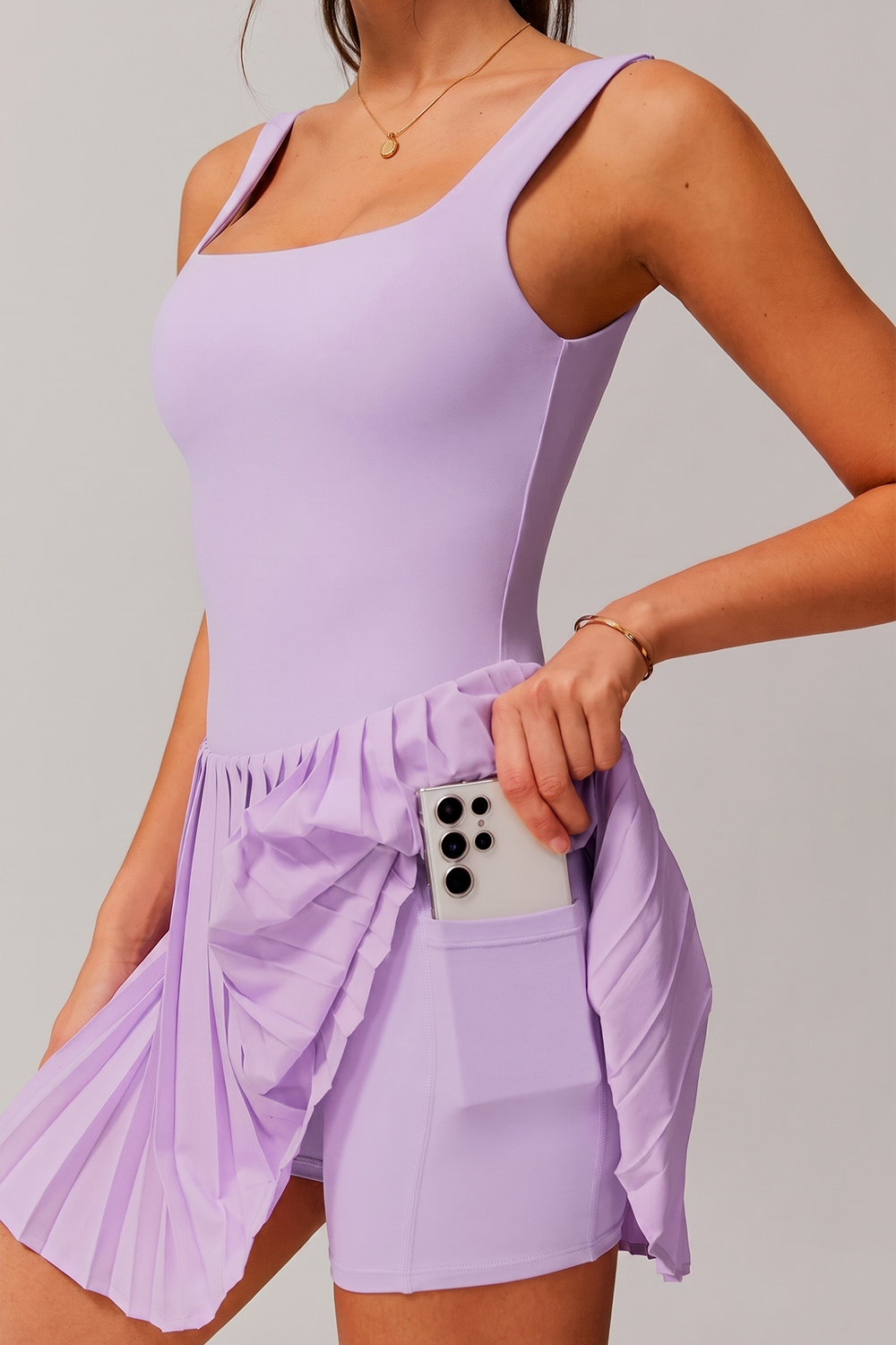 Vestido Plissado Melow